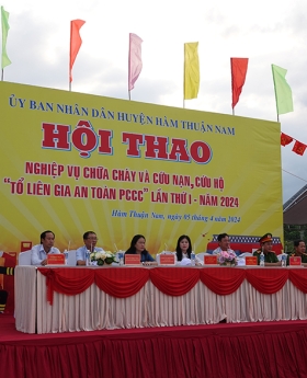 TỔ CHỨC HỘI THAO KỸ THUẬT NGHIỆP VỤ CHỮA CHÁY VÀ CNCH ĐỐI VỚI TỔ LIÊN GIA AN TOÀN PCCC