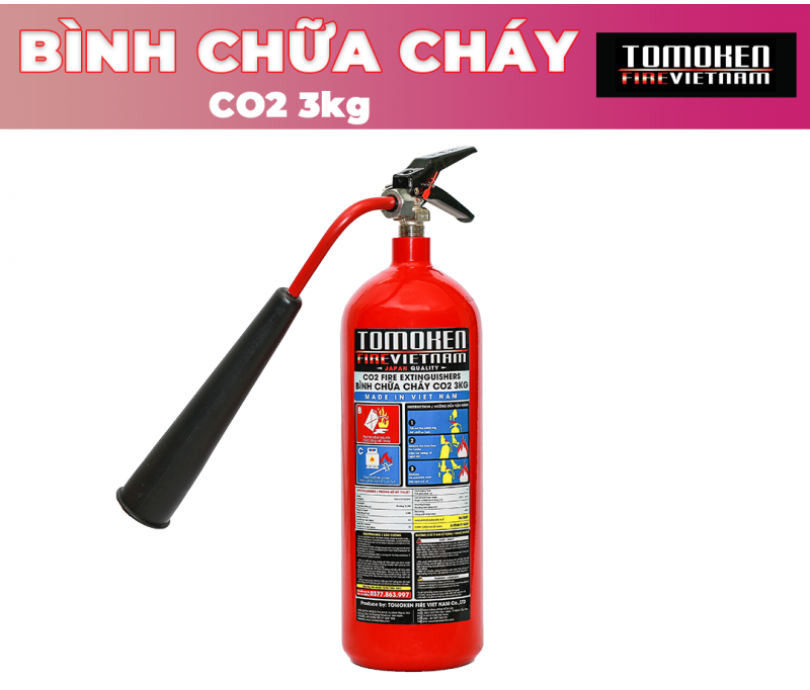Bình chữa cháy khí CO2 MT3 TOMOKEN