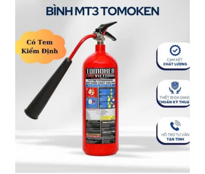 Bình chữa cháy khí CO2 MT3 TOMOKEN